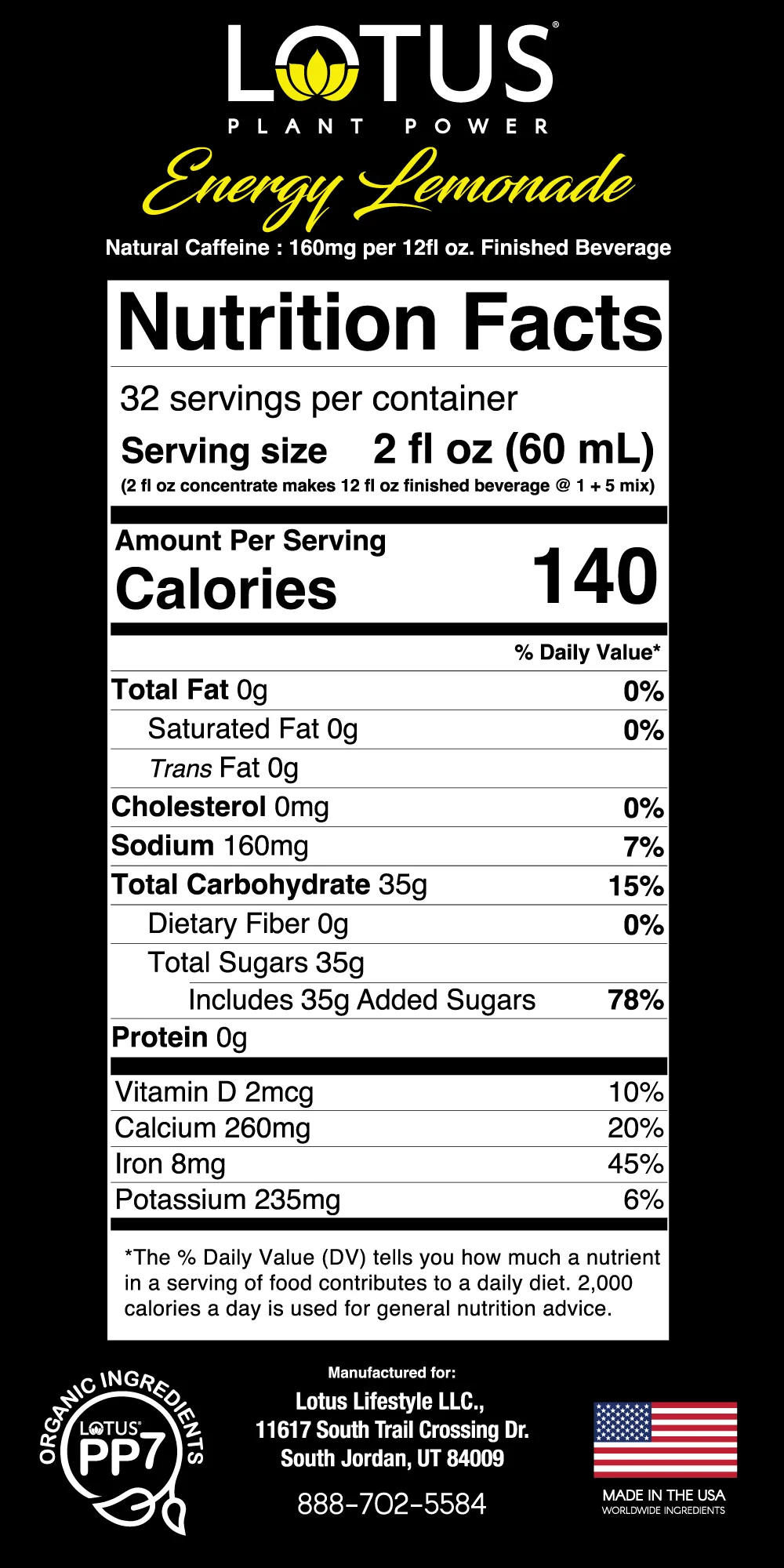 Lotus Energy Lemonade Concentrate - Image 3